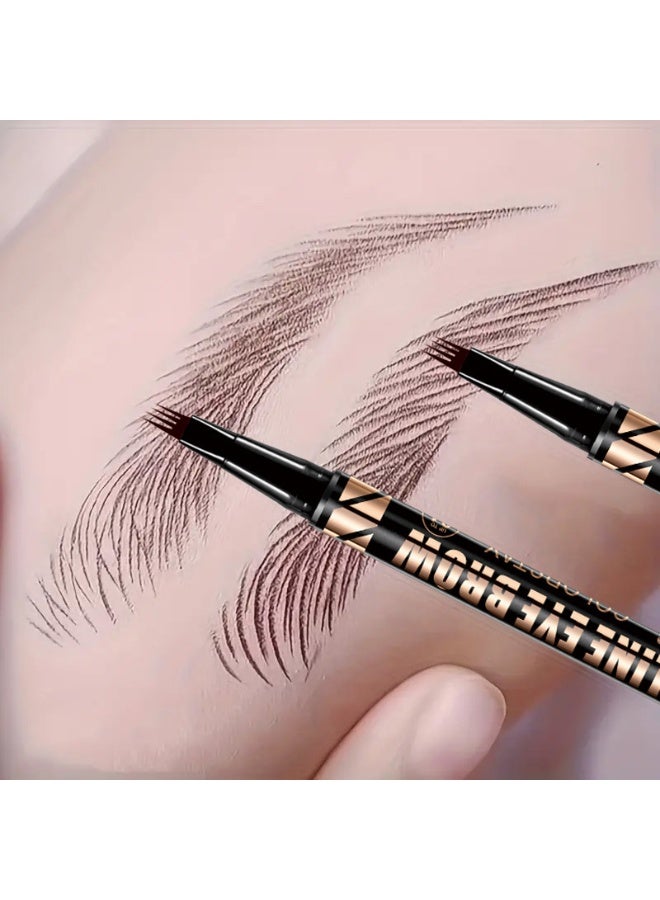 QICIY Waterproof 4-Prong Liquid Eyebrow Pencil, Cosmetics - Image 2